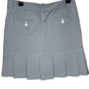 Nvo by Lanctot Golf Skort 6 Womens Blue Plaid Pleated Tennis Pickleball Athletic